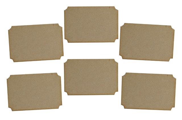 Creative Expressions Tickets pack of 6 Mdf