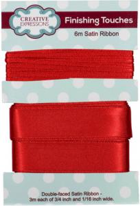 Satin Ribbon Scarlet 3m each 3/4