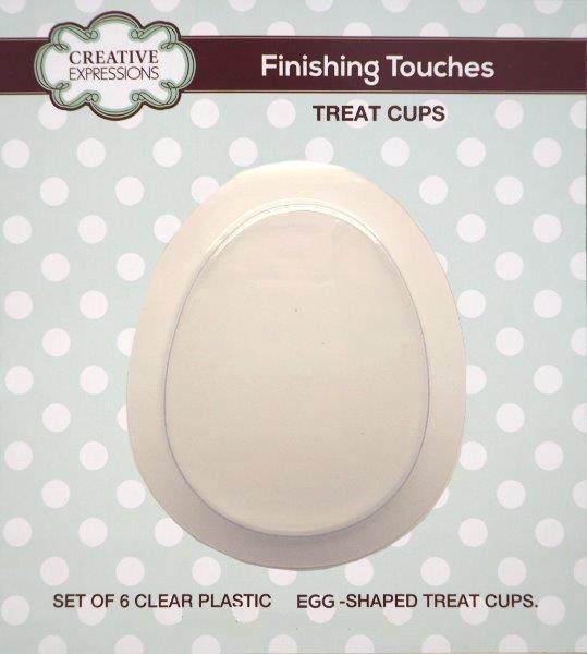 Creative Expressions Egg Shaped Treat Cups pk of 6