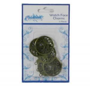 Creative Expressions Watch Face Charms pk 6
