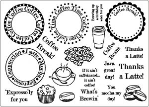 Clear Stamp Set - Coffee A5
