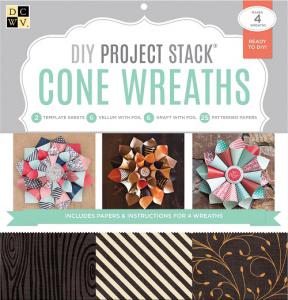 DCVW Cone Wreath DIY Project Stack 12 in x 12 in