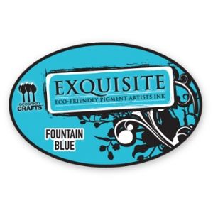 Eco-Friendly Pigment Ink Pad Fountain Blue