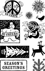 Eco-Friendly Stamp Plate Holiday Whimsy