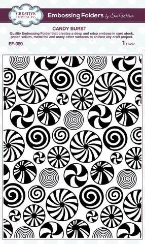 Creative Expressions Candy Burst 5 3/4 in x 7 1/2 in Embossing Folder