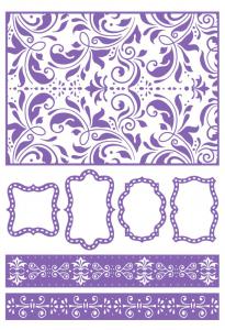Emboss Folder Cherish Me Collection A4 Borders Tags & More