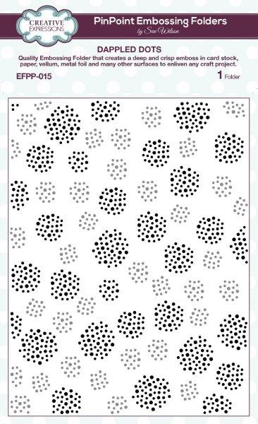 Creative Expressions Dappled Dots 5.8 in x 7.5 in Pinpoint Embossing Folder
