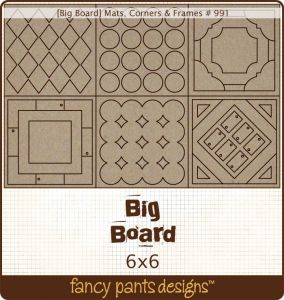 Bigboard  Mats Corners 6 x 6  6 designs