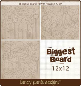 Biggest Board Power Flowerz 12 x 12