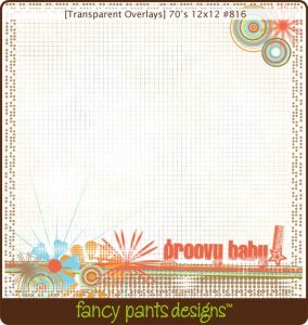 Transparency Overlay 70's 12 x 12 pk 12
