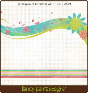Transparency Overlay Whirl 12 x 12 pk 12