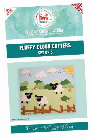 FMM Funcraft Fluffy Cloud Cutters Set of 5