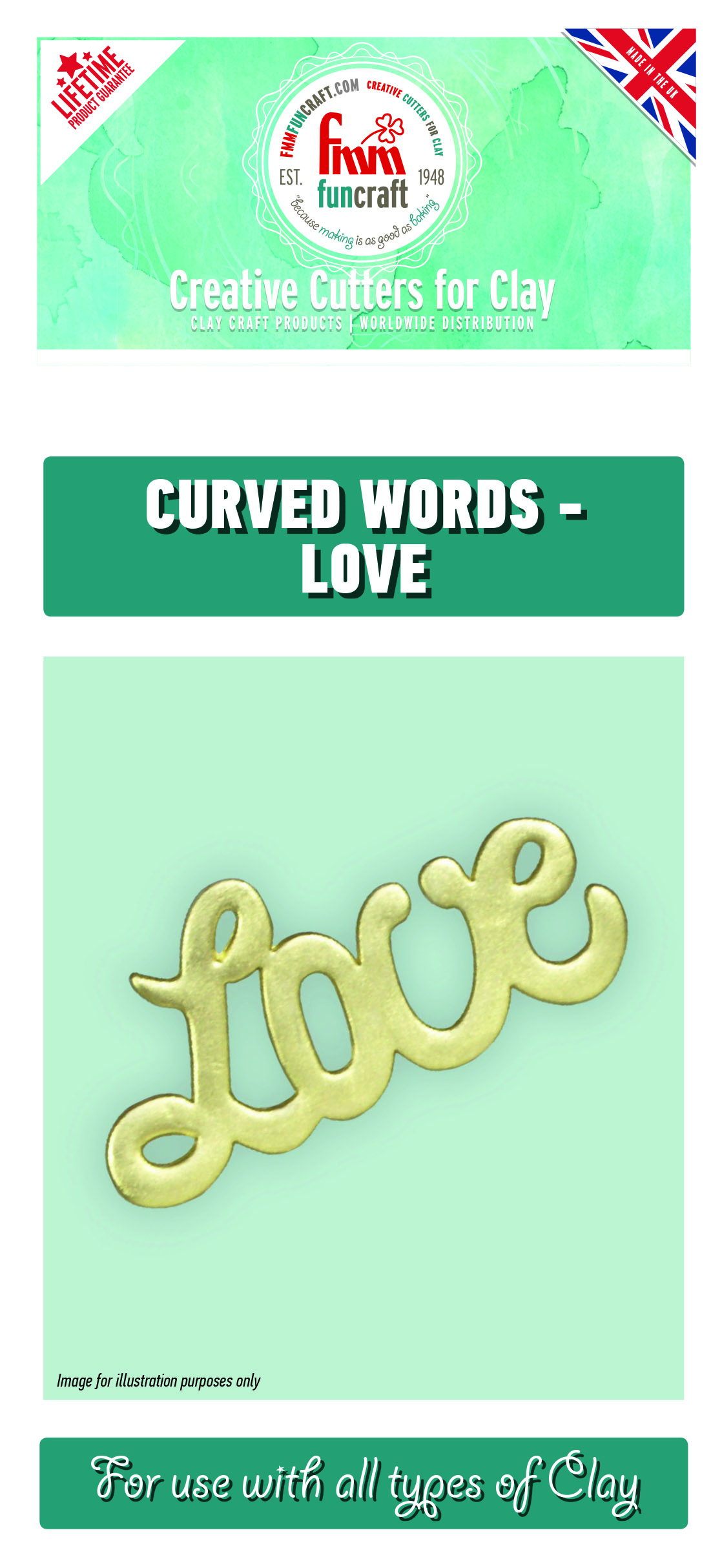 FMM Funcraft Curved Words - Love