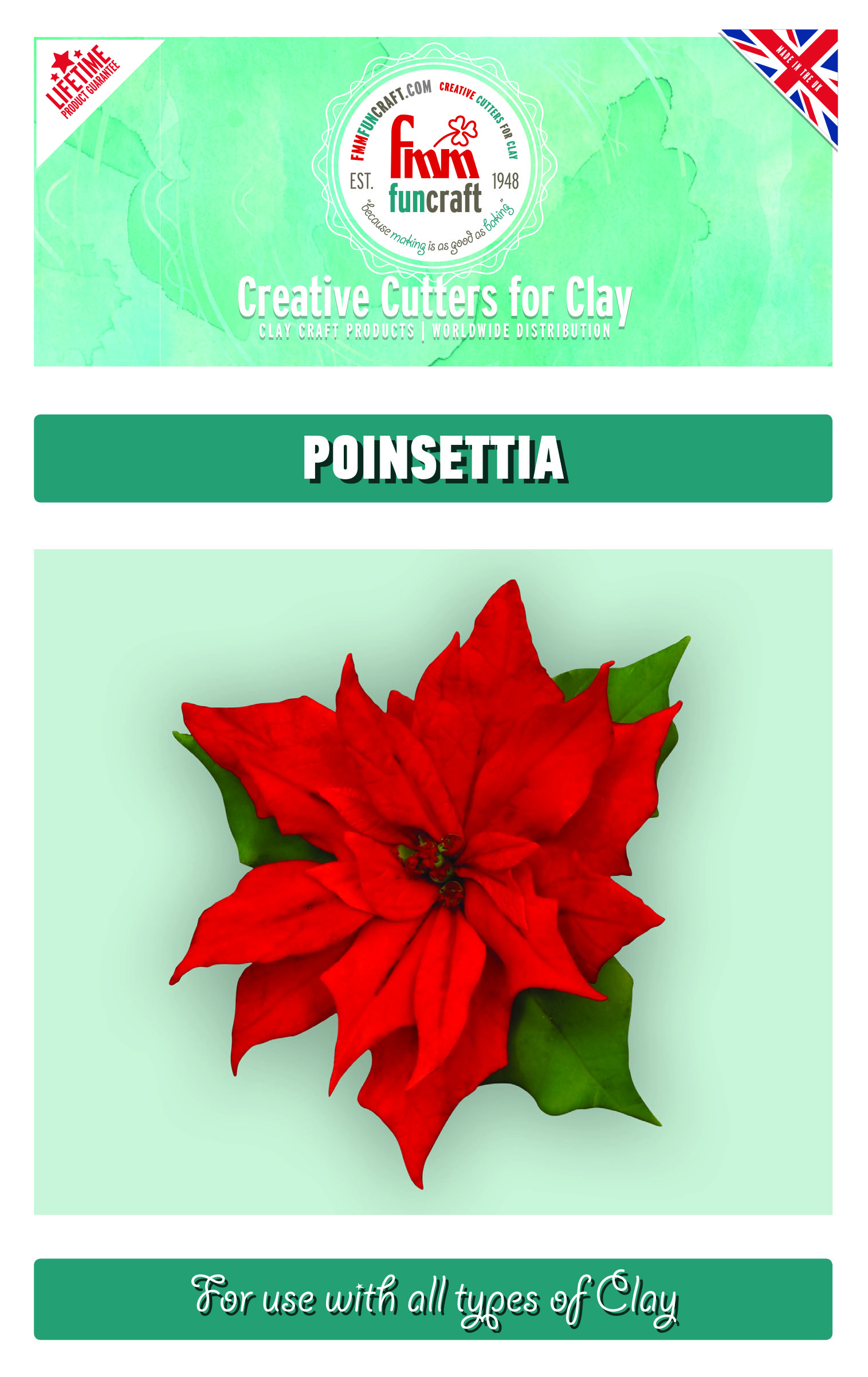 FMM Funcraft Poinsettia set of 7 Cutters