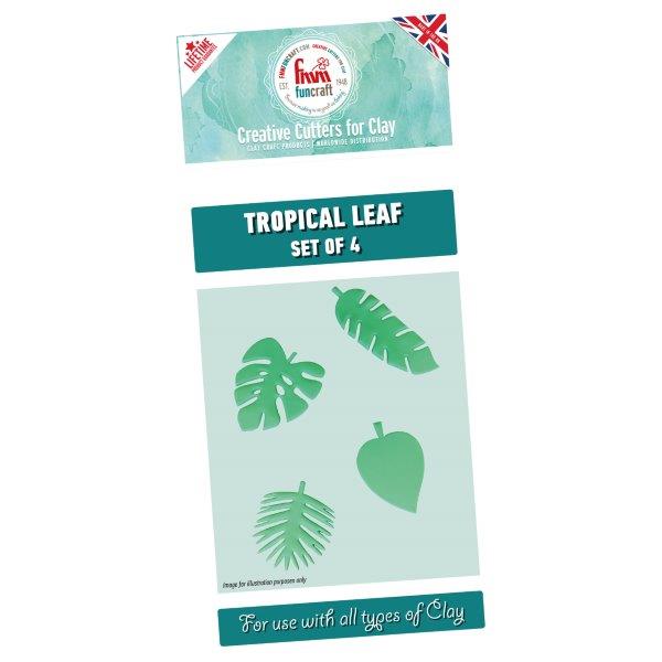 FMM Funcraft Totally Tropical Leaves Cutters Set of 3