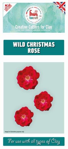 FMM Funcraft Wild Christmas Rose Set of 3 Cutters