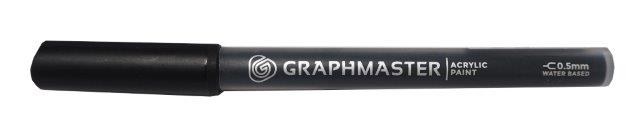 Graphmaster Acrylic Paint Marker Black 0.5mm nib