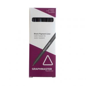 Graphmaster Black Pigment Liner Set 8pcs