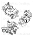 Heartfelt Floral Keys & Locket PreCut Set