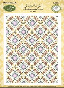 Justrite Quilted Circles Cling Background Stamp