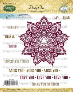 Justrite Doily One Cling Stamps