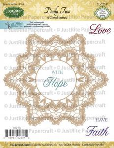 Justrite Doily Two Mini Cling Stamps
