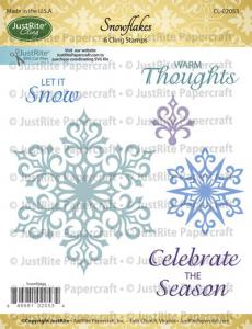 Justrite Snowflakes Cling Stamp