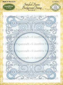 Justrite Stitched Frame Background Stamp