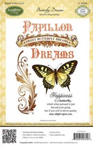 Justrite Butterfly Dreams Cling Stamp Set