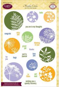 Justrite Meadow Circles Clear Stamp Set