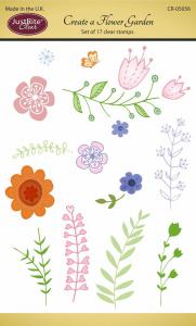 Justrite Create a Flower Garden Clear Stamp Set