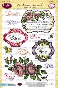 Justrite Rose Bouquet Vintage Labels Seven