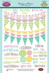 Justrite Buntings and Banners Clear Stamp Set