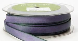 Ribbon Solid Two/Tone Purple/Green 50yds 3/8