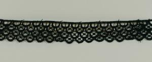 Creative Expressions Guipure 3yds Layered Scalloped Lace Black
