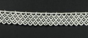 Creative Expressions Guipure 3yds Layered Scalloped Lace Cream