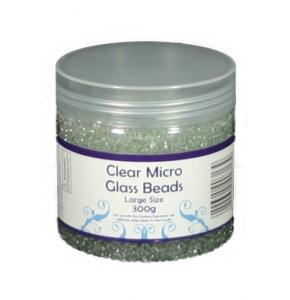 Creative Expressions Clear Micro Glass Beads 300g Large