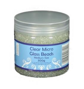 Creative Expressions Clear Micro Glass Beads 300g Medium