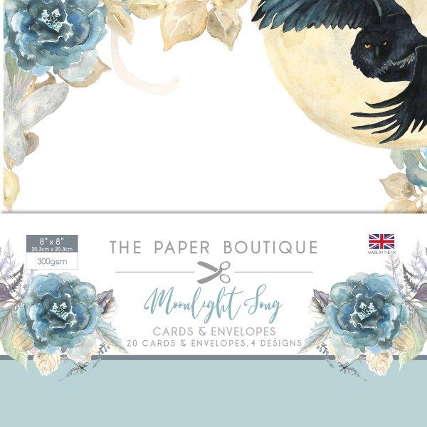 The Paper Boutique Moonlight Song 8 in x 8 in Card & Envelope Pack