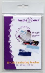 Purple Cow Laminating pouches 9x139mm 270mic