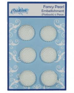 Creative Expressions Fancy Pearl Embellishment Large pk 6