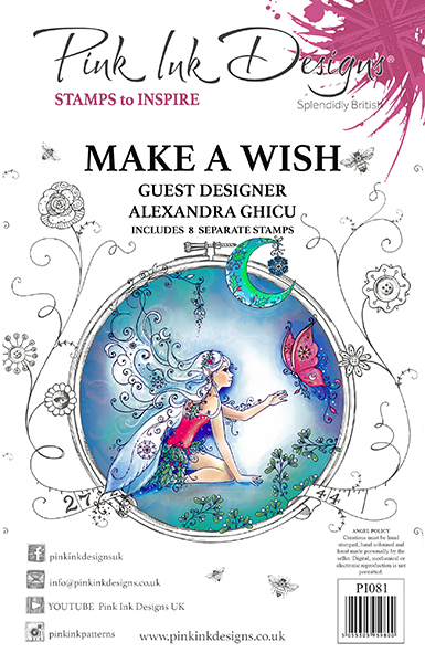 Pink Ink Designs Make A Wish 6 in x 8 in Clear Stamp Set
