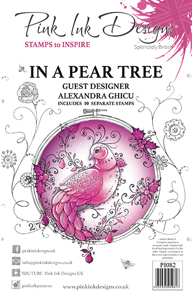 Pink Ink Designs In A Pear Tree 6 in x 8 in Clear Stamp Set