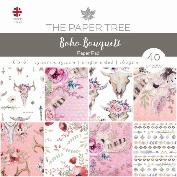 The Paper Tree Boho Bouquets 6 in x 6 in Paper Pad