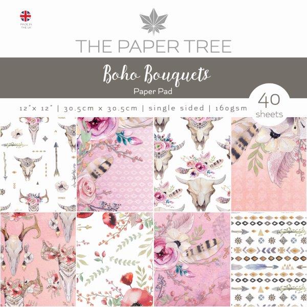 The Paper Tree Boho Bouquets 12 in x 12 in Paper Pad