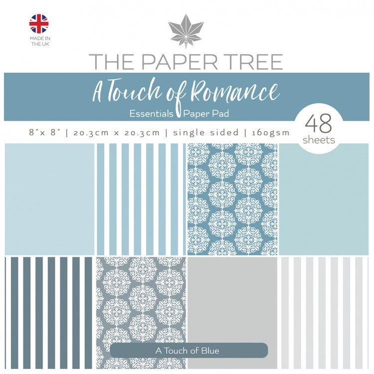 The Paper Tree A Touch of Romance 8 in x 8 in Essentials Pad - A Touch of Blue