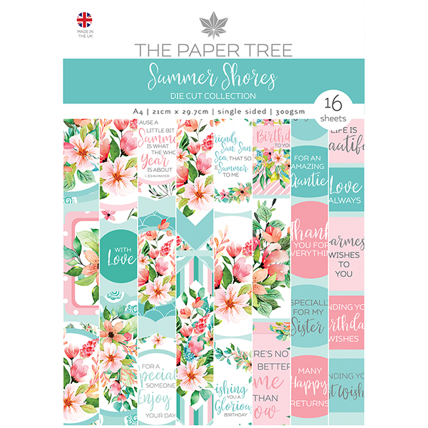 The Paper Tree Summer Shores A4 Die Cut Sheets