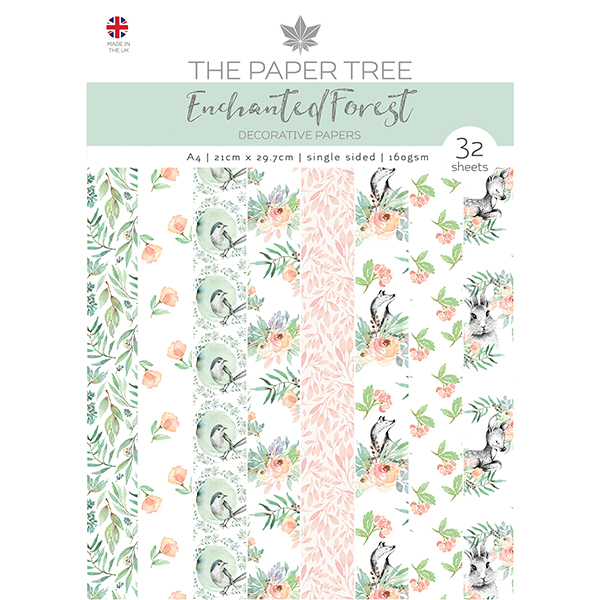 The Paper Tree Enchanted Forest A4 Backing Papers