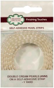 Creative Expressions Self-Adhesive Pearl Strips Double Cream