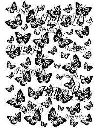 Sentimentally Yours Butterflies in Flight A6 Rubber Stamp